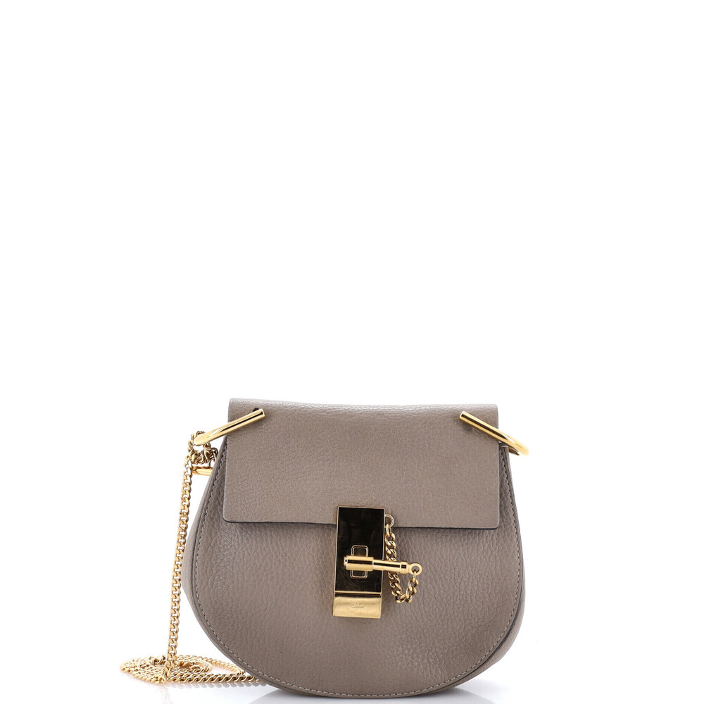 Chloe Mini Drew Crossbody Bag Leather